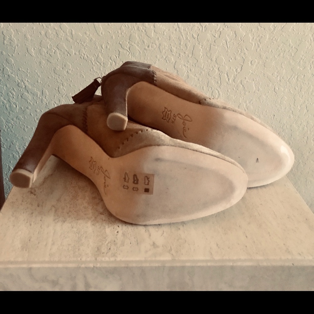 Joie Suede Patchwork Booties - image 5